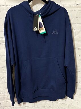 NWT Adidas Men's Navy Blue Pullover Hoodie XL